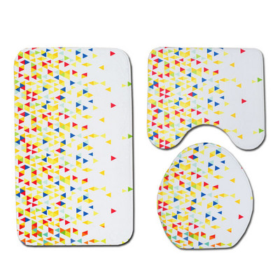 Covoare de baie Zeegle Covor de baie european Covor de baie anti-alunecare Covor de baie Flanel Capac capac de toaleta Covoare de baie Covoraș pentru picioare