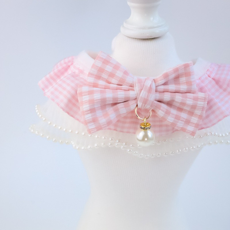 Gulerele pentru animale de companie Gulerele pentru pisici Gulerele din dantelă Decorație cu fundă Accesorii pentru pisici cu imprimeu în carouri Accesorii pentru animale de companie Accesorii pentru animale de companie Accesorii pentru pisoi