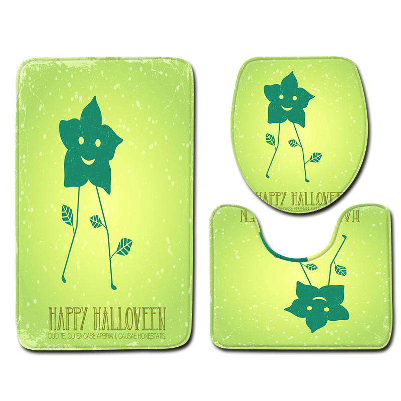 Zeegle prostirke za kupaonicu Kupaonske dekoracije za Noć vještica Kupaonske prostirke od 3 komada Set kupaonskih tepiha Neklizajuća prostirka za WC tuš kabinu Podloga za noge