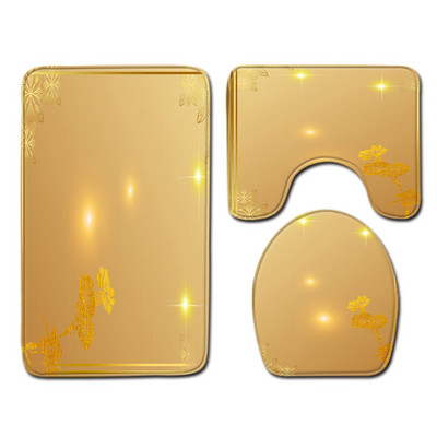 Zeegle tiskani kupaonski set prostirki za kupaonicu Poklopac poklopca za upijanje vode WC Podna prostirka za tuš kabinu Prostirka za kupaonsku dekoraciju