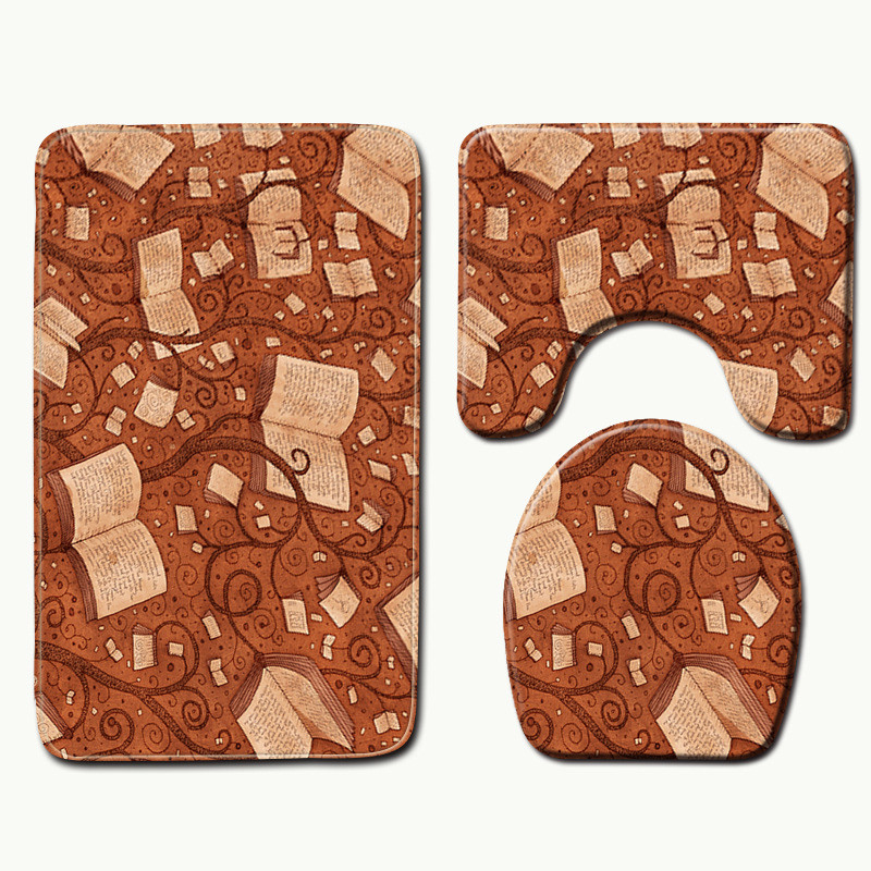 Zeegle otisnuta podloga za tuširanje Neklizajući tepih za kupaonicu Poklopac za WC školjku Podne prostirke za kupaonicu Podne prostirke od mikrovlakana WC prostirke Tepih za kupaonicu od memorijske pjene