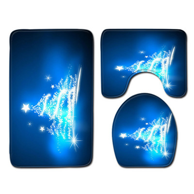 Sretan Božić Kupaonska prostirka Neklizajući kupaonski tepih Navlaka za WC školjku Periva prostirka za kupaonicu Upijajuća prostirka za noge