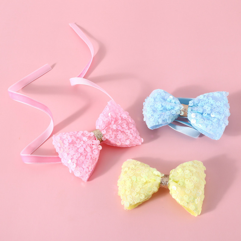 Animal de companie Pisică Câine Paiete Guler Papion Dantela florală Pălărie pentru ziua de naștere Set articole pentru cap pentru animale de companie Guler pentru pisici Guler pentru animale de companie Accesorii pentru animale de companie