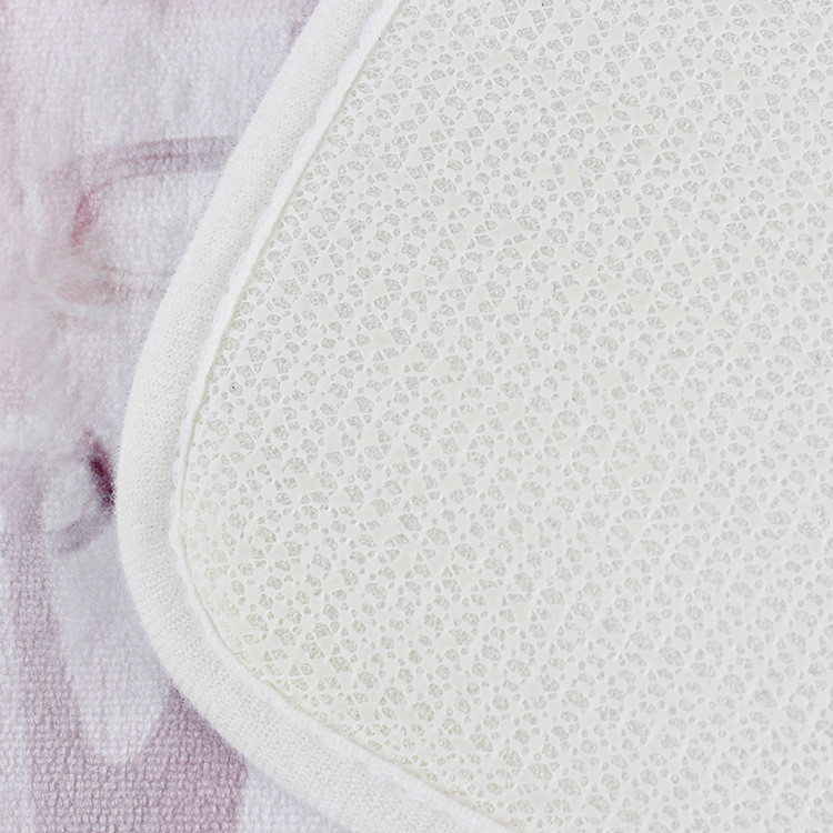 Zeegle prostirka za kupaonicu Kupaonski tepih s 3D otisnutim cvijećem Upijajuća prostirka za WC Podne prostirke za kupaonicu Neklizajuće prostirke za kupaonicu Podloga za tuširanje