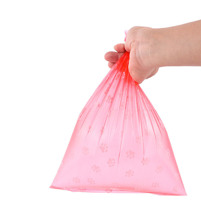 100 de role Dozator de pungi pentru caca de câine, colector de 15 saci/rulo, saci mari pentru deșeuri pentru pisici, în aer liber, acasă, curățenie, sac de gunoi pentru animale de companie
