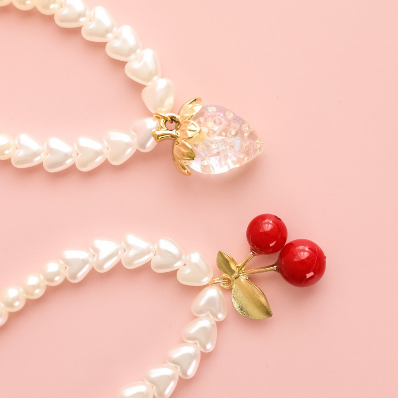 Mājdzīvnieku kaklasiksnas Kaķēnu kaklarotas Suņu pērļu kaklarotas Rotaslietas Sirds Ziedi Ķiršu rotājumi Jauki mājdzīvnieku piederumi Mājdzīvnieku aksesuāri