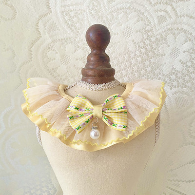 Čipkasti ovratnik za kućne ljubimce Mačka Pas Kravata Leptir leptir Nakit Crna moda Oprema za kućne ljubimce Pribor za kućne ljubimce Pribor za pse Proizvodi za kućne ljubimce