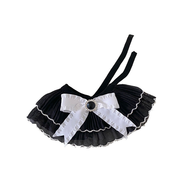 Čipkasti ovratnik za kućne ljubimce Mačka Pas Kravata Leptir leptir Nakit Crna moda Oprema za kućne ljubimce Pribor za kućne ljubimce Pribor za pse Proizvodi za kućne ljubimce