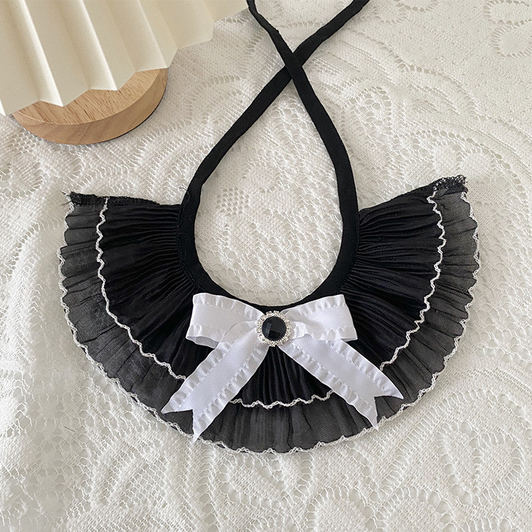 Čipkasti ovratnik za kućne ljubimce Mačka Pas Kravata Leptir leptir Nakit Crna moda Oprema za kućne ljubimce Pribor za kućne ljubimce Pribor za pse Proizvodi za kućne ljubimce