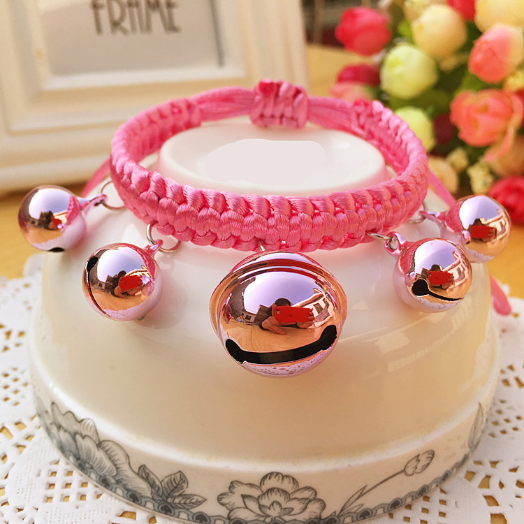 Ogrlica zvono za kućne ljubimce Mačka Mali pas Slatki nakit Ogrlica za mačke Ogrlica za pse Jednobojna slatka ogrlica za kućne ljubimce Pribor za kućne ljubimce Potrepštine za kućne ljubimce