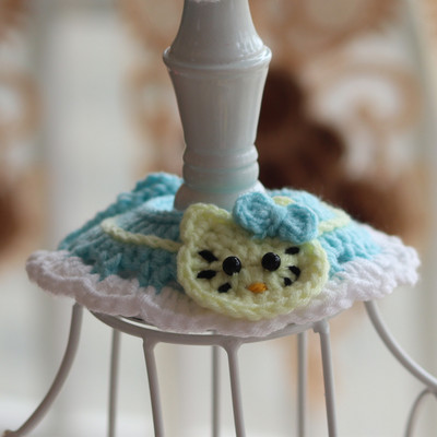 Destul de croșetat Animal Pisică Accesorii Pisici Papioni Tricotat Pisicuță Colier Câine Pălărie Roz Iepuraș Gât Decor Yorkie Ragdoll