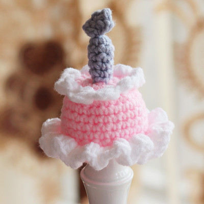 Destul de croșetat Animal Pisică Accesorii Pisici Papioni Tricotat Pisicuță Colier Câine Pălărie Roz Iepuraș Gât Decor Yorkie Ragdoll