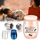 Kremācijas urna mājdzīvnieku pelniem Mini urna mīļotā mājdzīvnieka suņa ķepu nospiedumu pelnu burka piemiņai-Tu biji mans mīļākais...
