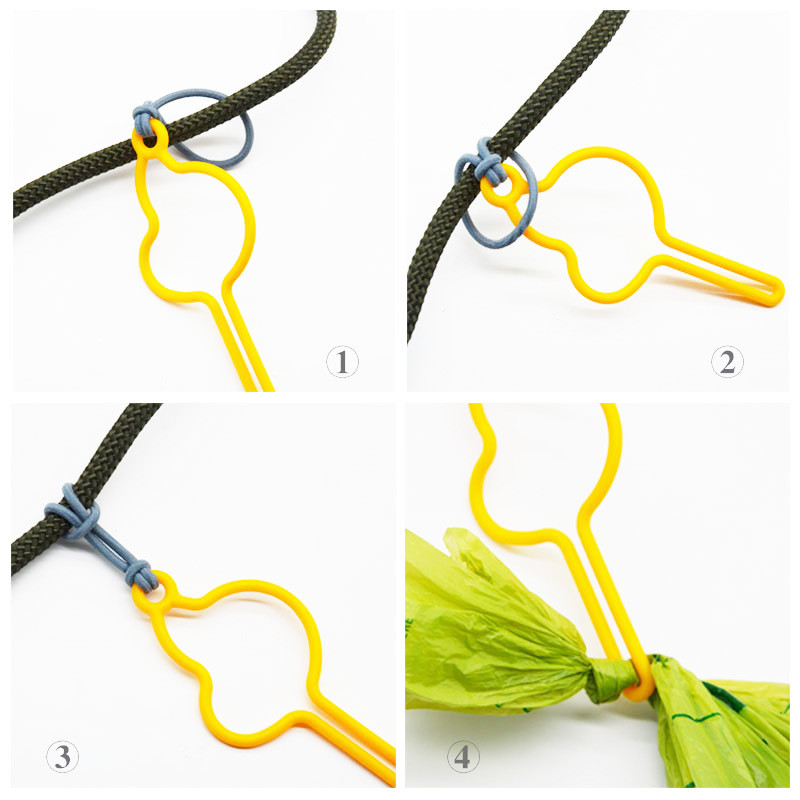 Hands Free Dozator vrećica za otpad za pseći izmet Nosač Držač vrećice za pseći izmet Dozator za povodac za pse Sredstva za čišćenje pasa