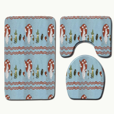 Zeegle upijajuća kupaonska prostirka za kupaonicu WC prostirke Neklizajući tepih s postoljem Poklopac Poklopac za WC školjku Prostirka za kupaonicu Kupaonski tepih WC Podne prostirke