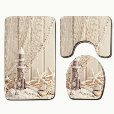 Zeegle upijajuća kupaonska prostirka za kupaonicu WC prostirke Neklizajući tepih s postoljem Poklopac Poklopac za WC školjku Prostirka za kupaonicu Kupaonski tepih WC Podne prostirke