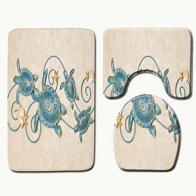 Zeegle upijajuća kupaonska prostirka za kupaonicu WC prostirke Neklizajući tepih s postoljem Poklopac Poklopac za WC školjku Prostirka za kupaonicu Kupaonski tepih WC Podne prostirke