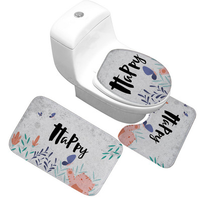 Otirač za kupaonicu Navlaka za WC sjedalo Otirač za kupaonicu Otirač za tuš kabinu Podna prostirka za kupaonicu Kupaonski ukras Vodoupijajući neklizajući kupaonski tepih