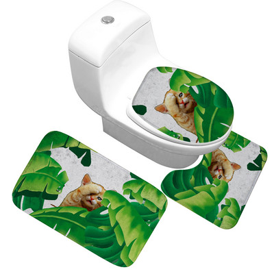 Otirač za kupaonicu Navlaka za WC sjedalo Otirač za kupaonicu Otirač za tuš kabinu Podna prostirka za kupaonicu Kupaonski ukras Vodoupijajući neklizajući kupaonski tepih