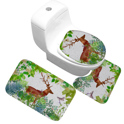 Otirač za kupaonicu Navlaka za WC sjedalo Otirač za kupaonicu Otirač za tuš kabinu Podna prostirka za kupaonicu Kupaonski ukras Vodoupijajući neklizajući kupaonski tepih
