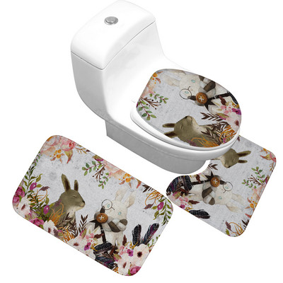 Otirač za kupaonicu Navlaka za WC sjedalo Otirač za kupaonicu Otirač za tuš kabinu Podna prostirka za kupaonicu Kupaonski ukras Vodoupijajući neklizajući kupaonski tepih