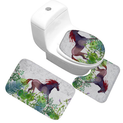 Otirač za kupaonicu Navlaka za WC sjedalo Otirač za kupaonicu Otirač za tuš kabinu Podna prostirka za kupaonicu Kupaonski ukras Vodoupijajući neklizajući kupaonski tepih