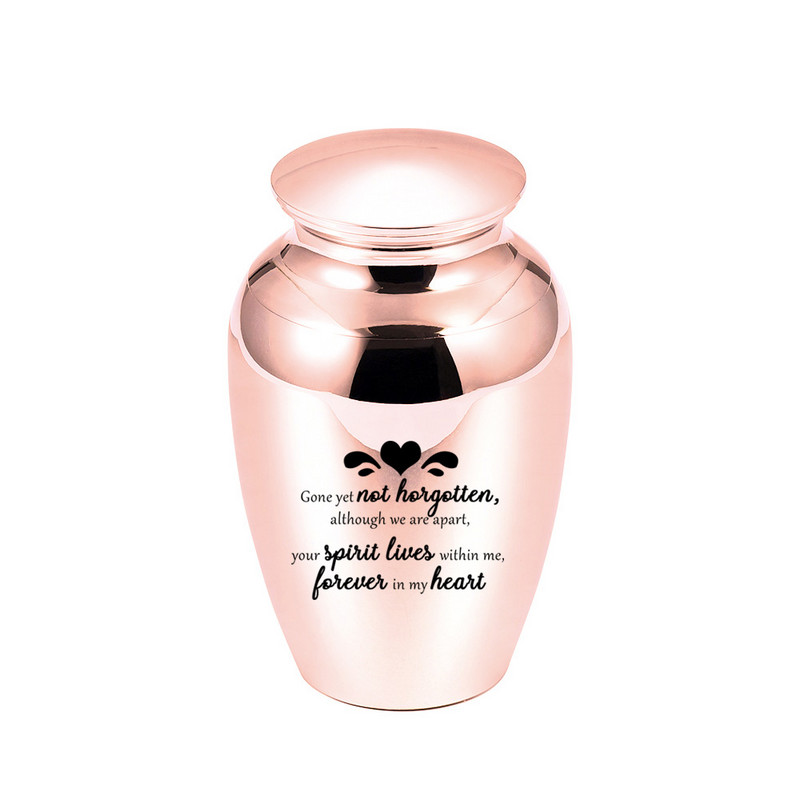 Plavi ljudski pepeo Keepsake Love Heart Memorial Urn Mini kremacijske urne Držač pepela-Zauvijek u mom srcu