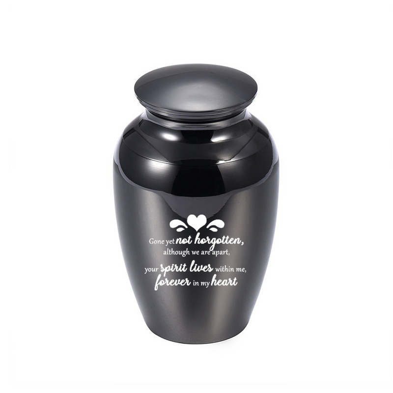 Plavi ljudski pepeo Keepsake Love Heart Memorial Urn Mini kremacijske urne Držač pepela-Zauvijek u mom srcu