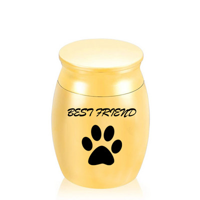 Paw Print of Love Pet Ashes Αναμνηστικό Μίνι αποτέφρωση Urn Σκύλος Γάτα Funeral Urns Βάζο