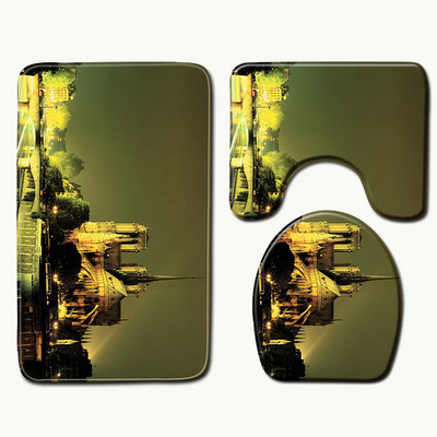 Zeegle Tepisi za tuširanje Notre Dame de Paris Slikarska prostirka od memorijske pjene WC prostirke za kupaonicu Neklizajući tepih za tuširanje Tepih za upijanje vode