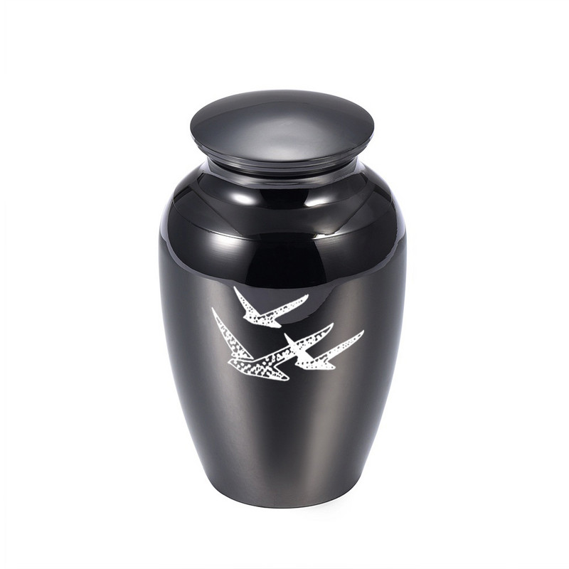 Wings of Freedom Seagulls kremācijas urna pelniem — par pieņemamu cenu, cieta alumīnija metāla kvalitāte cilvēku apbedīšanas piemiņai mājdzīvnieks/cilvēks
