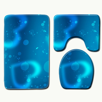 Zeegle sirds raksts, apdrukāts mikrošķiedras paklājs tualetes paklājiņš 3gab komplekts veļas mašīnas paklājiņš dušas paklājs vannas istabas paklāji un paklāji