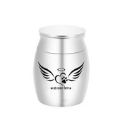 30x40MM anđeoska krila kućni ljubimac mačka šapa urna za kremiranje posuda za pepeo od aluminijske legure mini urna uspomena