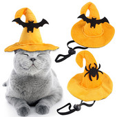 Mājdzīvnieku galvassegas Suņu kaķu raganu cepure Bandana Kospleja rekvizīti Jauki Helovīna sikspārņi, kostīmi, tērpi, tērpi, spārni, kaķu kostīmi, foto rekvizīti