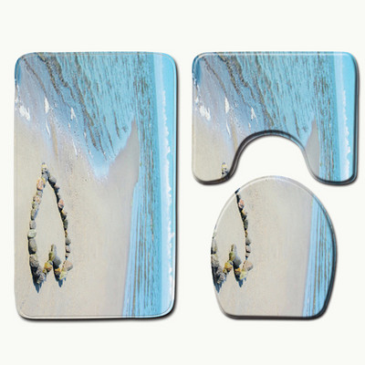 Zeegle kupaonske prostirke protiv klizanja, komplet flanelskih podnih prostirki za kupaonicu, perive kupaonske toaletne prostirke, upijajući tepih za kupaonicu