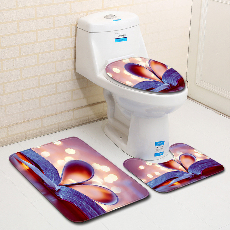 Zeegle kupaonske prostirke protiv klizanja, komplet flanelskih podnih prostirki za kupaonicu, perive kupaonske toaletne prostirke, upijajući tepih za kupaonicu