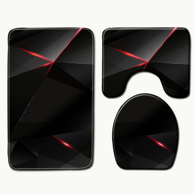 Zeegle geometrijske prostirke za kupaonicu Set kupaonskih tepiha Protuklizne WC prostirke Tepih za tuš kabinu Poklopac poklopca WC-a Tepisi za kupaonicu