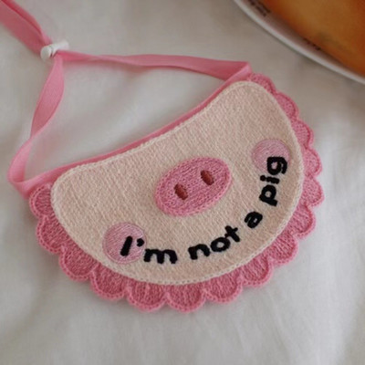 Ins New Slatka svinja Bib Psi Mačke Pet Slina Ručnik Bib Than Bear Medvjed Rekviziti za fotografije Dodaci za mačiće Dizajn odjeće za pse Dodaci