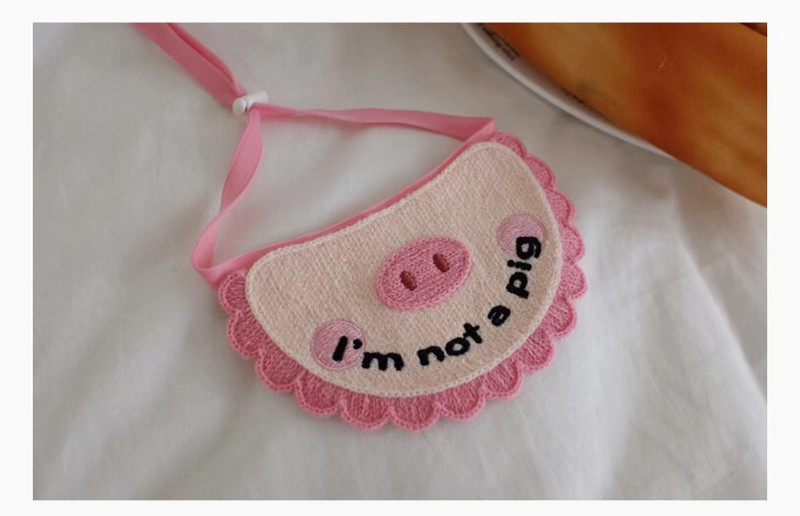 Ins New Slatka svinja Bib Psi Mačke Pet Slina Ručnik Bib Than Bear Medvjed Rekviziti za fotografije Dodaci za mačiće Dizajn odjeće za pse Dodaci