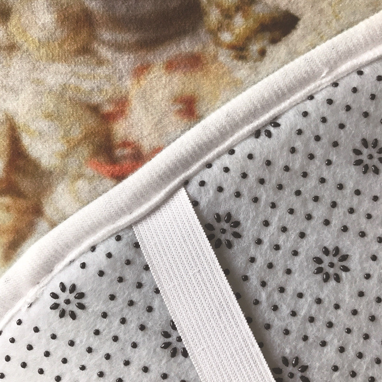 Ar oļiem apdrukātu vannas paklājiņu komplekts vannas istabas paklāju komplekts 3 gab. neslīdošs pēdu paklājiņš tualetes vannas paklājiem dušas paliktņi vannas istabas grīdas paklāji