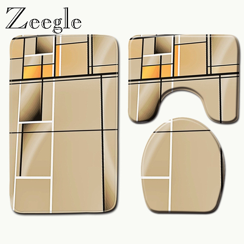 Zeegle vannas paklājiņš tualetes sēdekļa pārvalks Paklājs vannas istabai Paklājs Dušas paklājiņš mājas dekorēšanai Virtuves sega Vannas istabas paklāji un paklāji