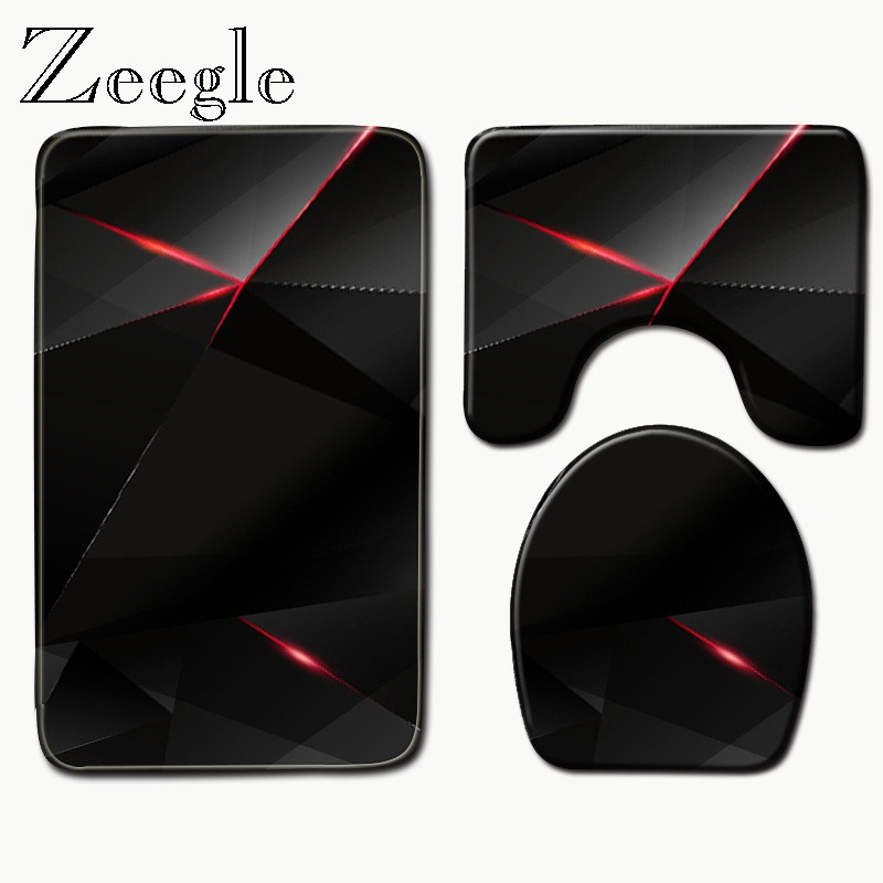 Zeegle vannas paklājiņš tualetes sēdekļa pārvalks Paklājs vannas istabai Paklājs Dušas paklājiņš mājas dekorēšanai Virtuves sega Vannas istabas paklāji un paklāji