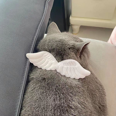 MPK Angel Wings Collar Cat Cute αξεσουάρ γάτας σε επιλογές λευκού & ροζ 3 Διαθέσιμα μεγέθη