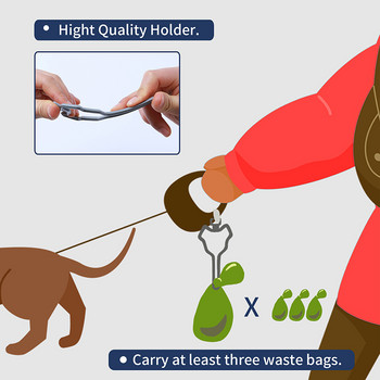 Handfree Dog Poop Poop Dog Dog Waste Bag Dispenser for Dog Waste Carrier Cat Leash Dispenser Clean Tools Αναλώσιμα για κατοικίδια Αξεσουάρ