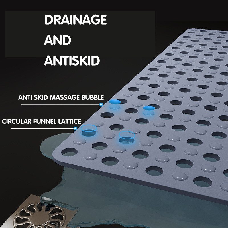 36/45CM Vannas istabas piederumu komplekti Piesūcekņi dušas paklājiņš Neslīdošs PVC tualetes paklājs bērniem veciem cilvēkiem ūdensizturīgs un pret krišanu