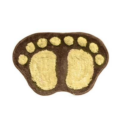Foot Print Vannas paklājiņi Neslīdoši Vannas istabas Paklāji Tualete Vannas istabas Paklāji Vannas Paklāji Mikrošķiedras Mini Paklājiņi Vannas istabas Aksesuāri