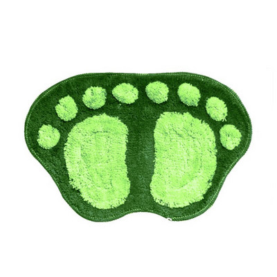 Foot Print Vannas paklājiņi Neslīdoši Vannas istabas Paklāji Tualete Vannas istabas Paklāji Vannas Paklāji Mikrošķiedras Mini Paklājiņi Vannas istabas Aksesuāri