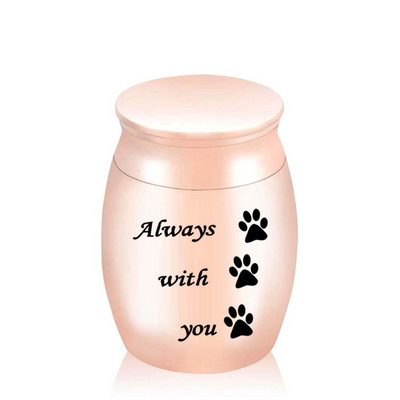 Metalni kovčezi od ružičastog zlata Urne za uspomenu na kućne ljubimce Držač za uspomenu na ptičji pepeo Urna za kremaciju za pepeo Urna za kućne ljubimce za graviranje