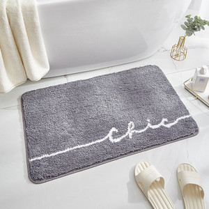 Mekana neklizajuća prostirka za kupanje Kupaonska podebljana upijajuća čupava prostirka od mikrovlakana Tepih za tuš kabinu Podna prostirka za kupaonicu