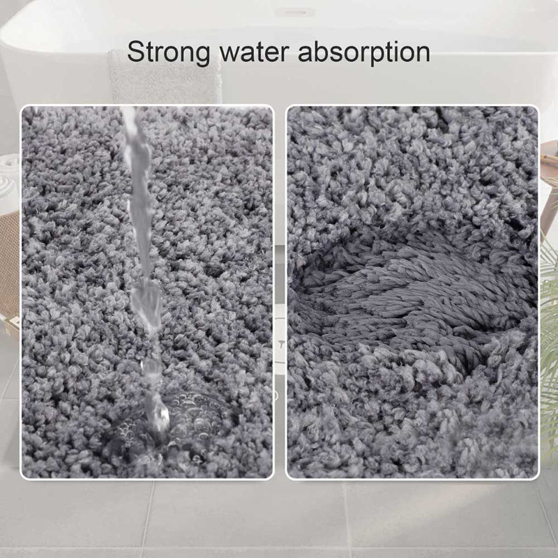 Mekana neklizajuća prostirka za kupanje Kupaonska podebljana upijajuća čupava prostirka od mikrovlakana Tepih za tuš kabinu Podna prostirka za kupaonicu